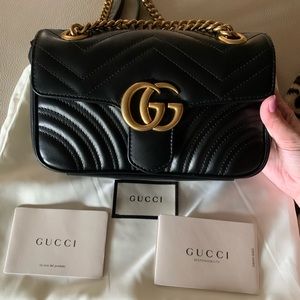 NEW Gucci GG Marmont matelasse mini bag